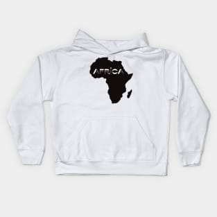 African Map Retro 70s Black Power Kids Hoodie